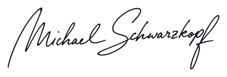 Unterschrift von Michael Schwarzkopf